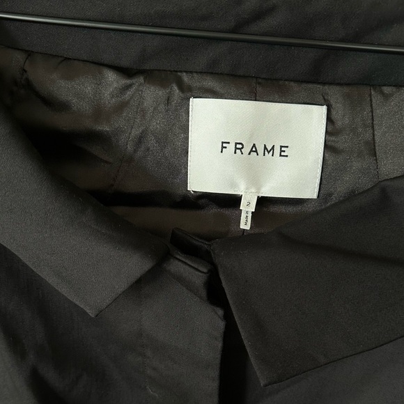 FRAME DENIM SOPHISTICATED OFF THE SHOULDER BLAZER JACKET SIZE-2 XXS - Picture 10 of 10